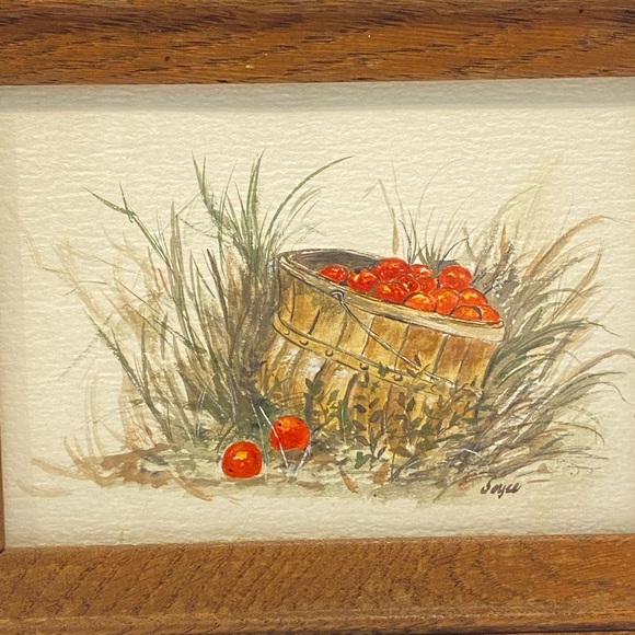 Vintage Watercolour Painting Signed Joyce on Matte Paper 9.5”-7.5” - Picture 2 of 9